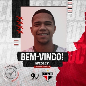 Vasco acerta a contratação do lateral Wesley para a equipe Sub-20